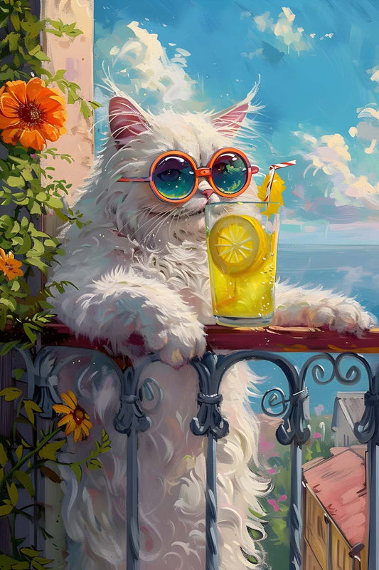 Chill Cat on Vacation