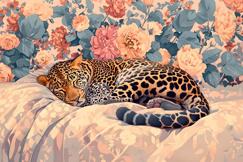 Lapord In Blooms Maximalist Animals Wall Art