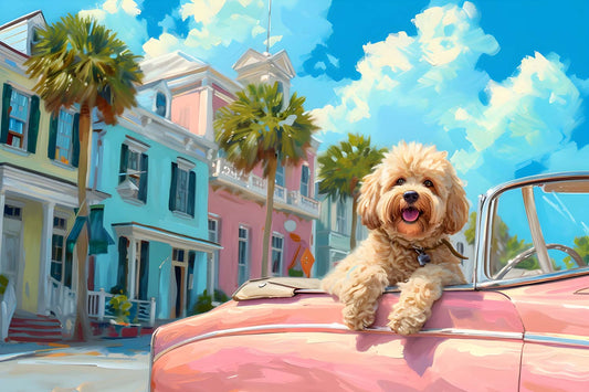The Joy Ride Pup Maximalist Animals Wall Art