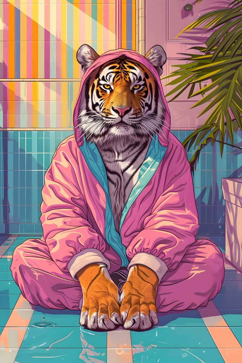 The Hoodie Hunter Maximalist Animals Wall Art