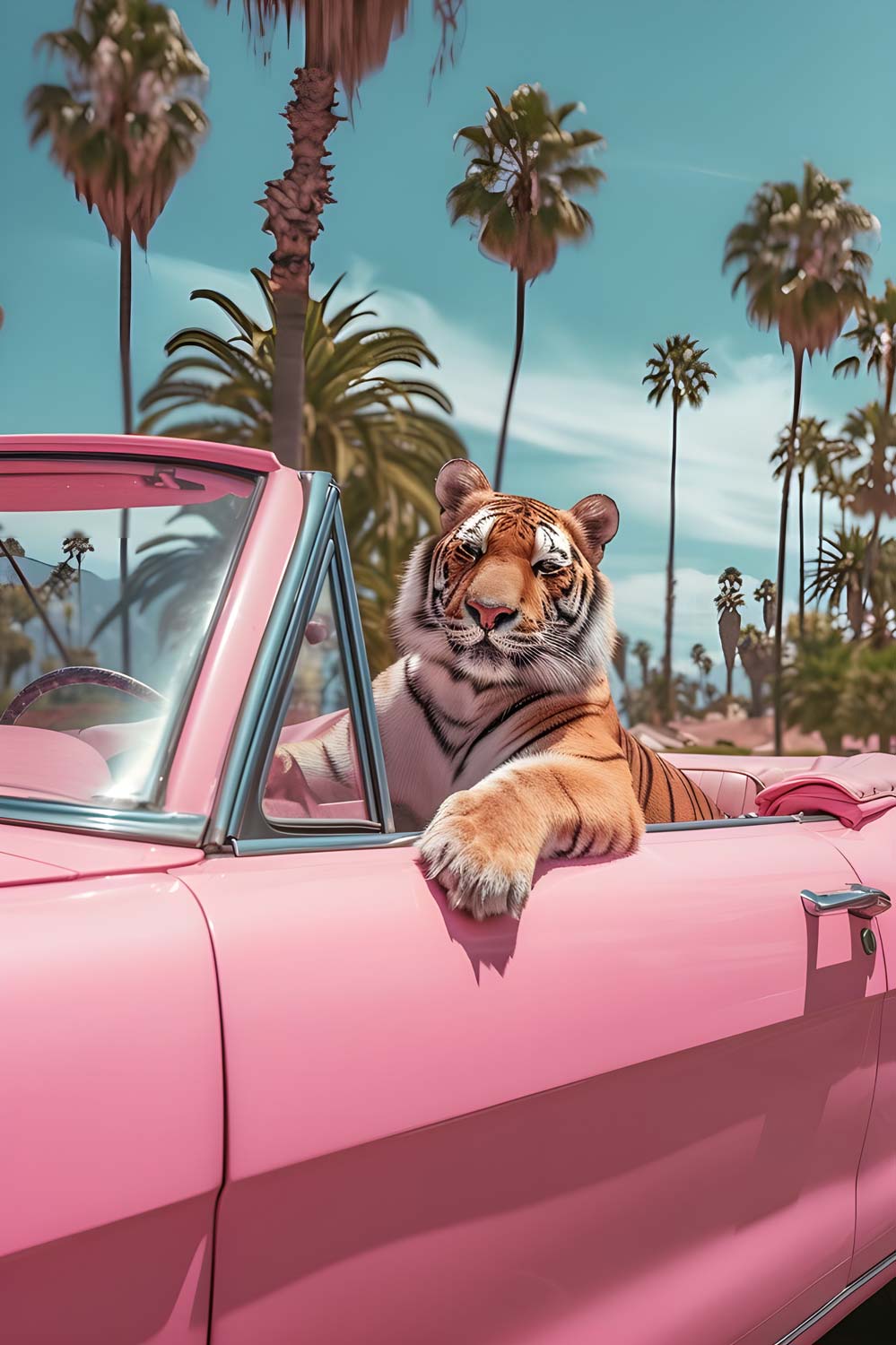 Tropic Tiger Maximalist Animals Wall Art