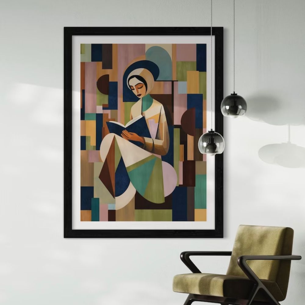 Book Girl Islamic Wall Art Wall Frames