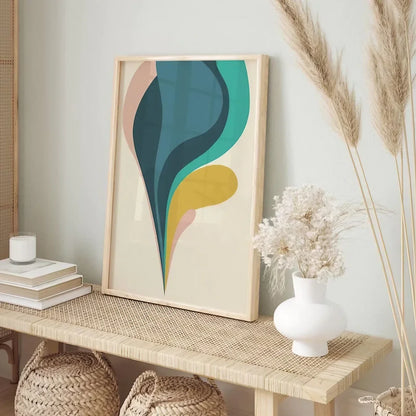 Groovy Decor 60s 70s Psychedelia Melting Graphic  Wall Frame