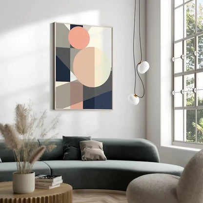 Print Blue and Pink Morden Wall Frame