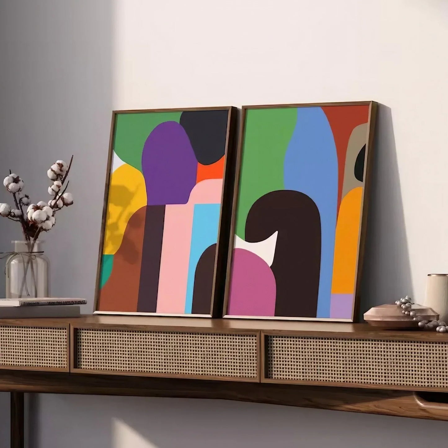 Minimalist Bold Colorful Modern Wall Frame