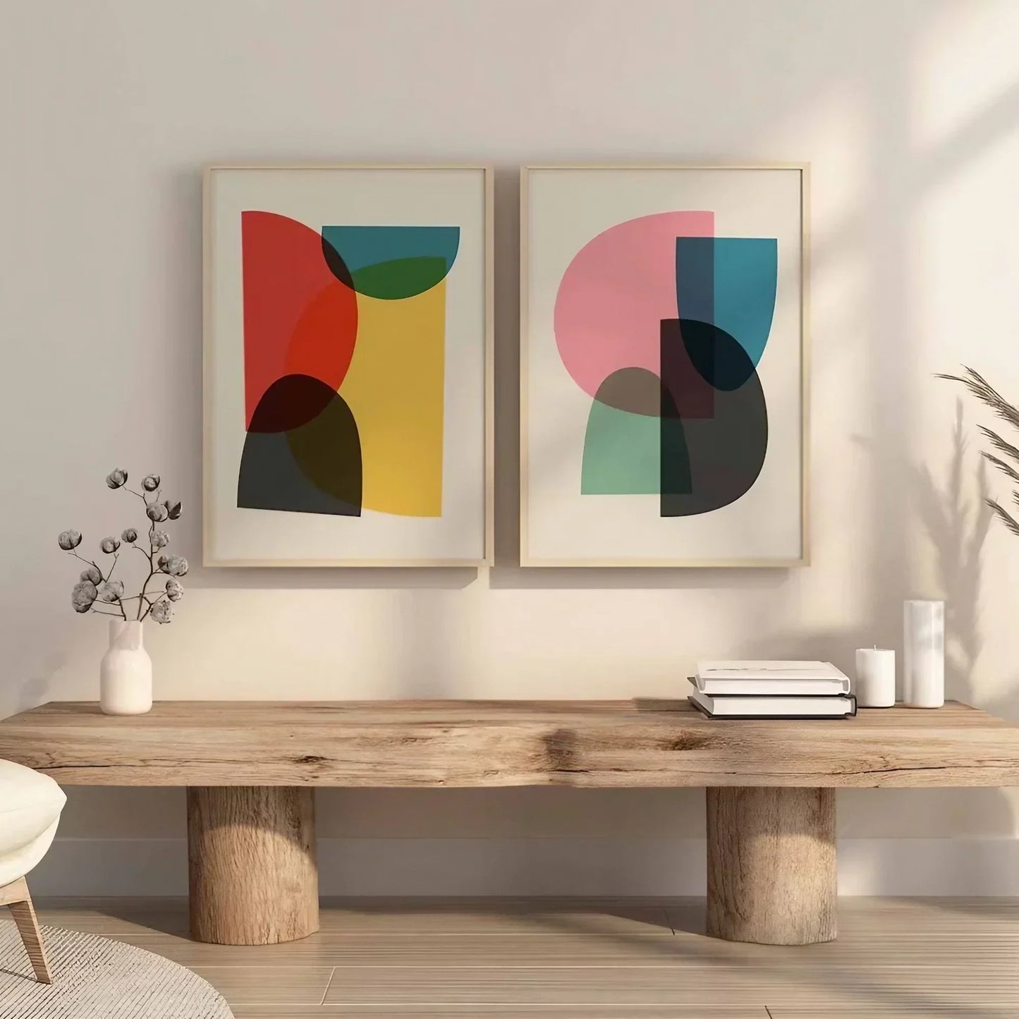 Bedroom Decor Mid Century Modern Wall Frame