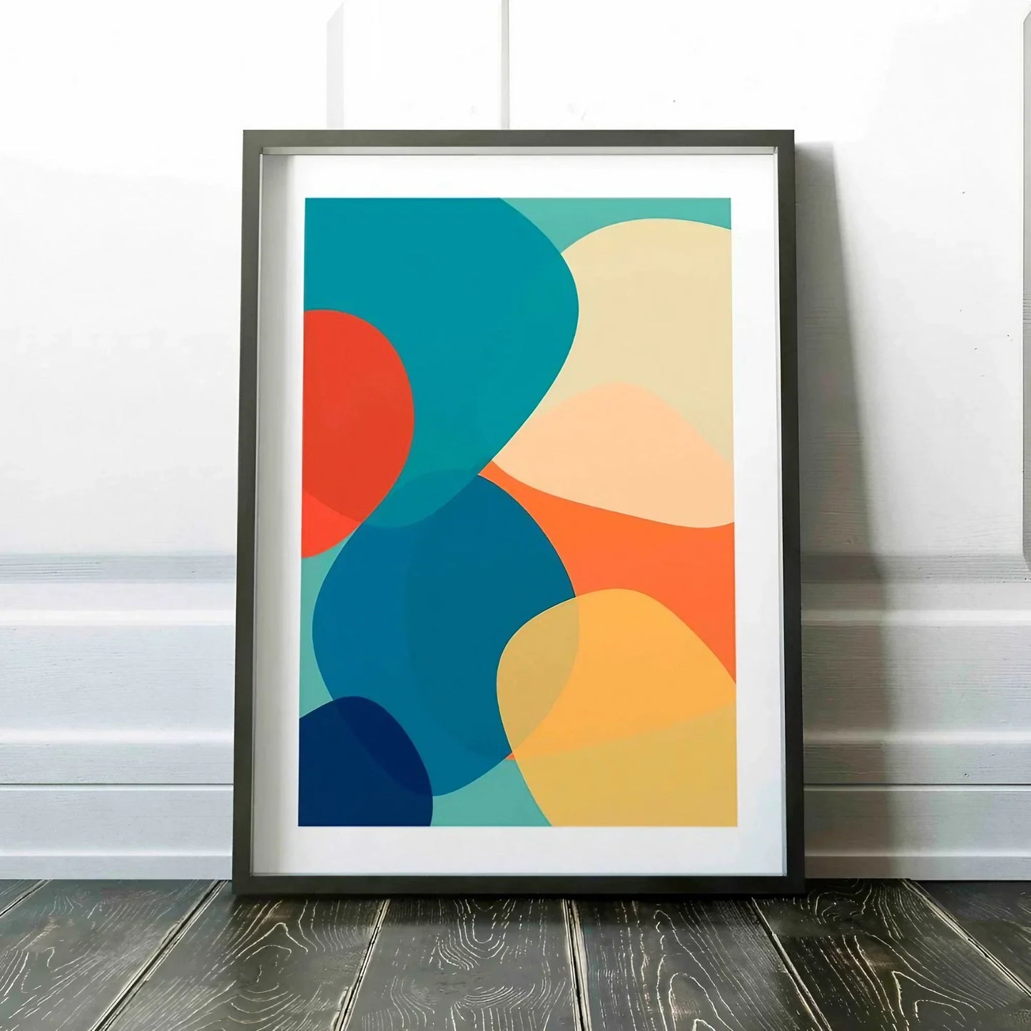 Fun Colorful Large Abstract Wall Frame