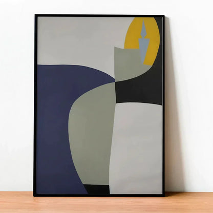 Colorful geometry minimalist abstract Wall Frame