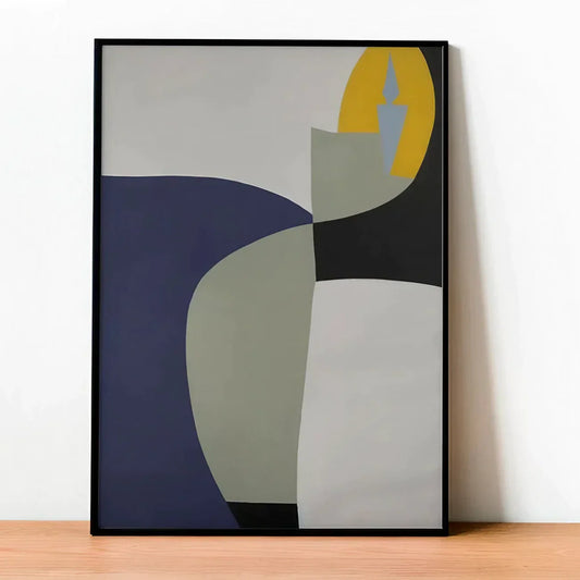 Colorful geometry minimalist abstract Wall Frame