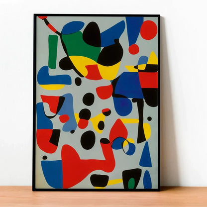 Colorful geometry minimalist abstract Wall Frame