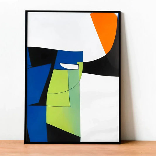 Colorful Mid Century Modern Decor Minimalist Wall Frame