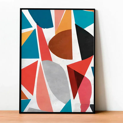 Geometrical Color Minimalist Abstract Wall Frame