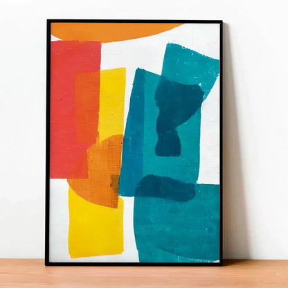 Geometrical Color Minimalist Abstract Art Wall Frame