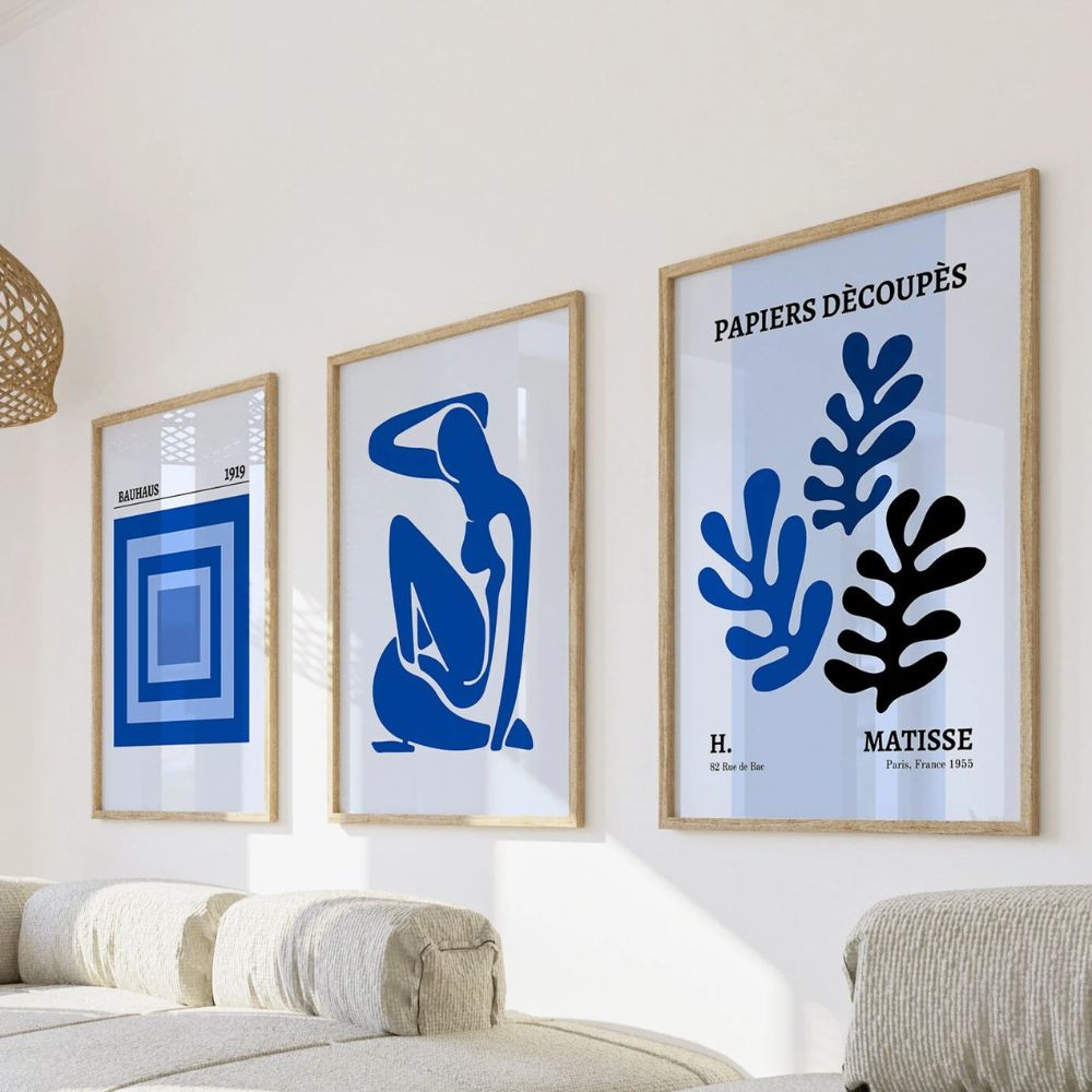 Gallery Wall Art Set Of 3 Matisse Bundle Bauhaus Wall Frame