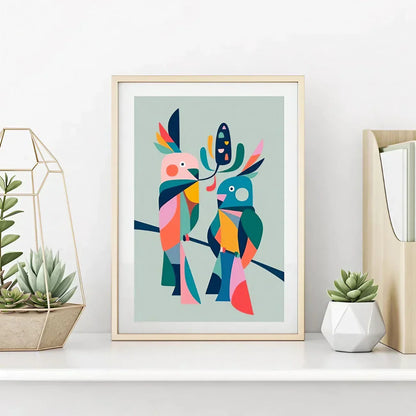 Cockatoo Wall Art, Bird Wall Frame