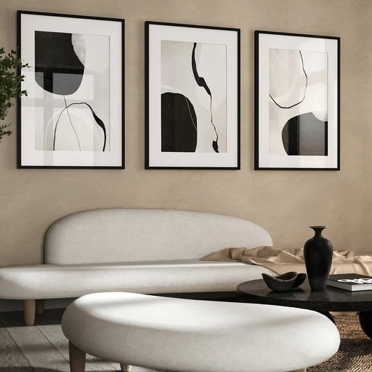 Modern Wall Art Set of 3 Wall Frame