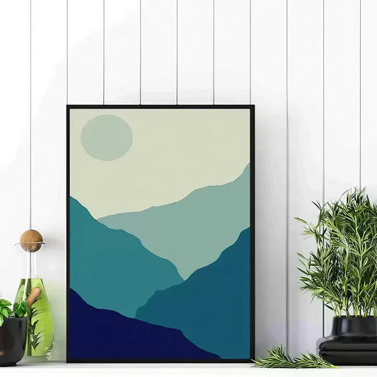 Mountains Abstract Landscape Wall Art Wall Frames