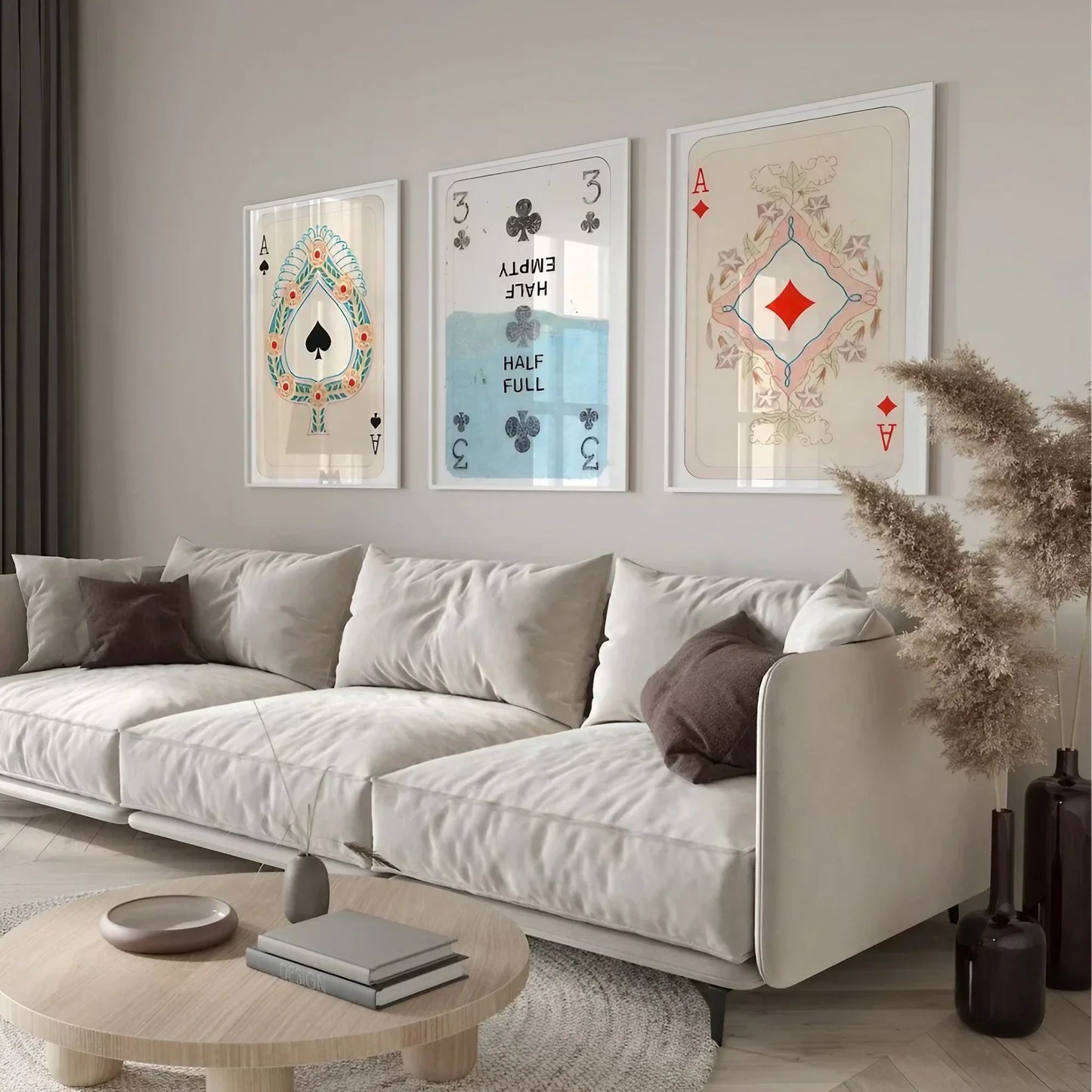 Trendy Retro Wall Art Set of 3 Wall Frame