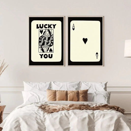 Modern Lucky You Wall Art Wall Frame