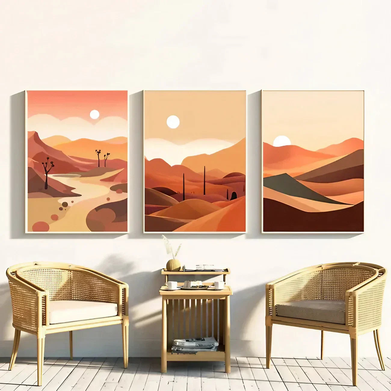 Neutral Boho Wall Art Wall Frame