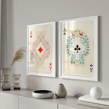 Trendy Retro Wall Art Set of 2 Wall Frame