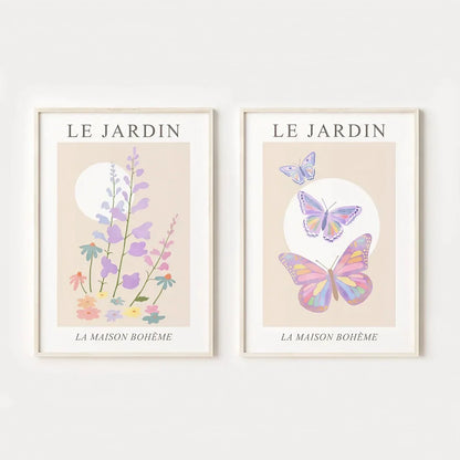 Floral Frame Wall Art Set of 2