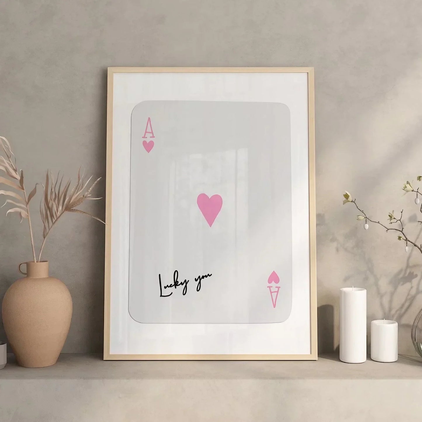 Lucky You Modern Wall Art Wall Frame