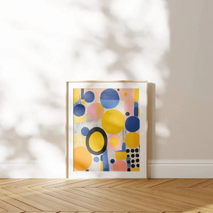 Blueberry Bubbles Abstract Wall Art Wall Frames
