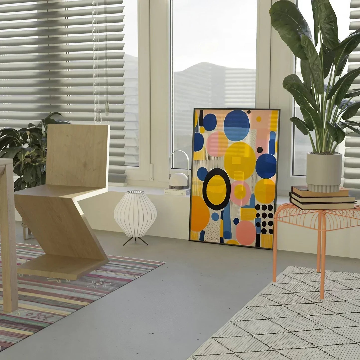 Blueberry Bubbles Abstract Wall Art Wall Frames