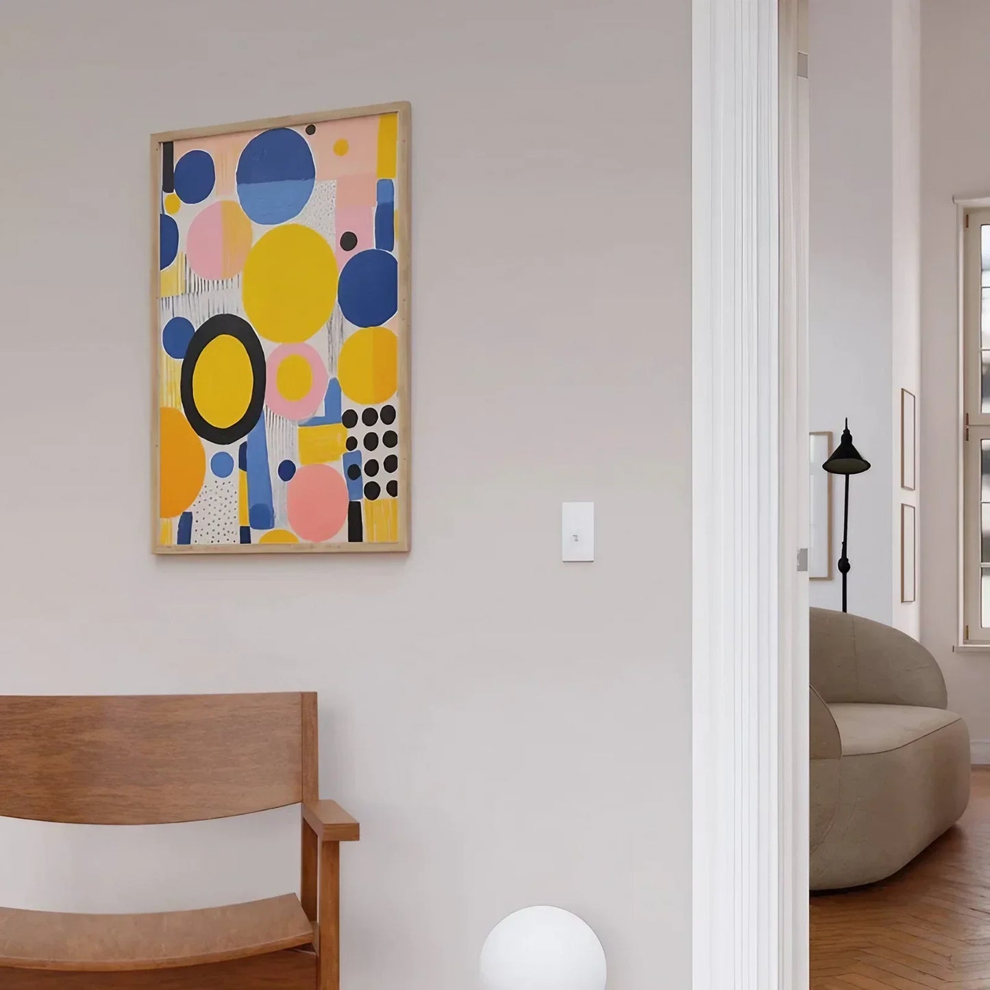 Blueberry Bubbles Abstract Wall Art Wall Frames