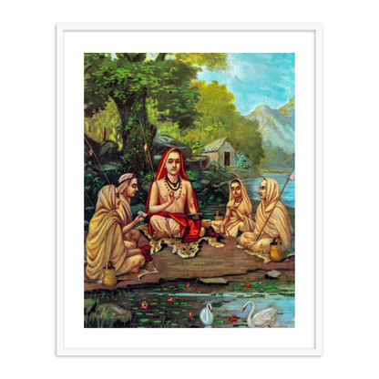 Adi Shankaracharya by Raja Ravi Varma Wall Art Painting for Home Decor