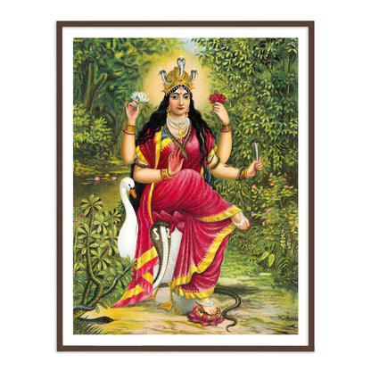 Manasa Devi by Raja Ravi Varma Wall Art for Home Decor