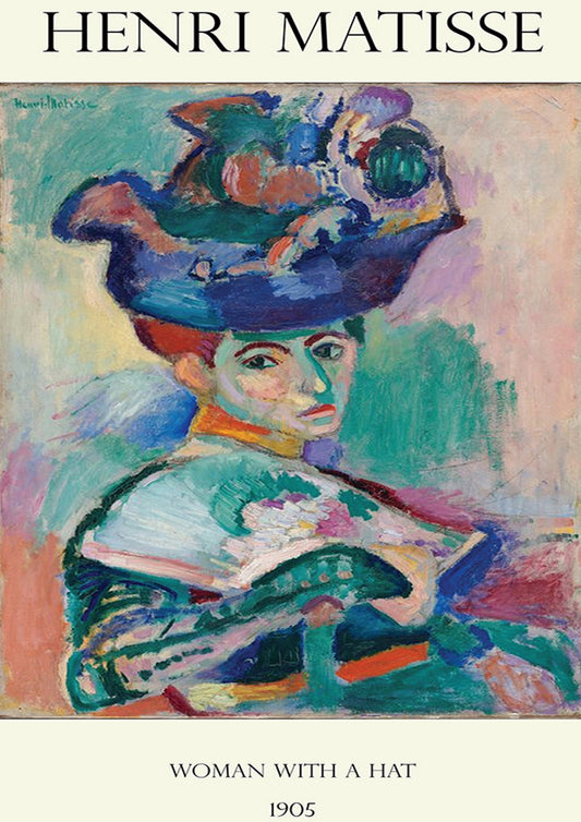 Woman with a Hat by Henri Matisse Wall Poster