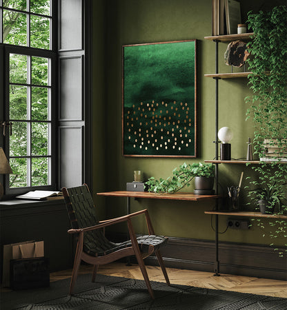 STORM IN EMERALD , ABSTRACT PAINTINGS