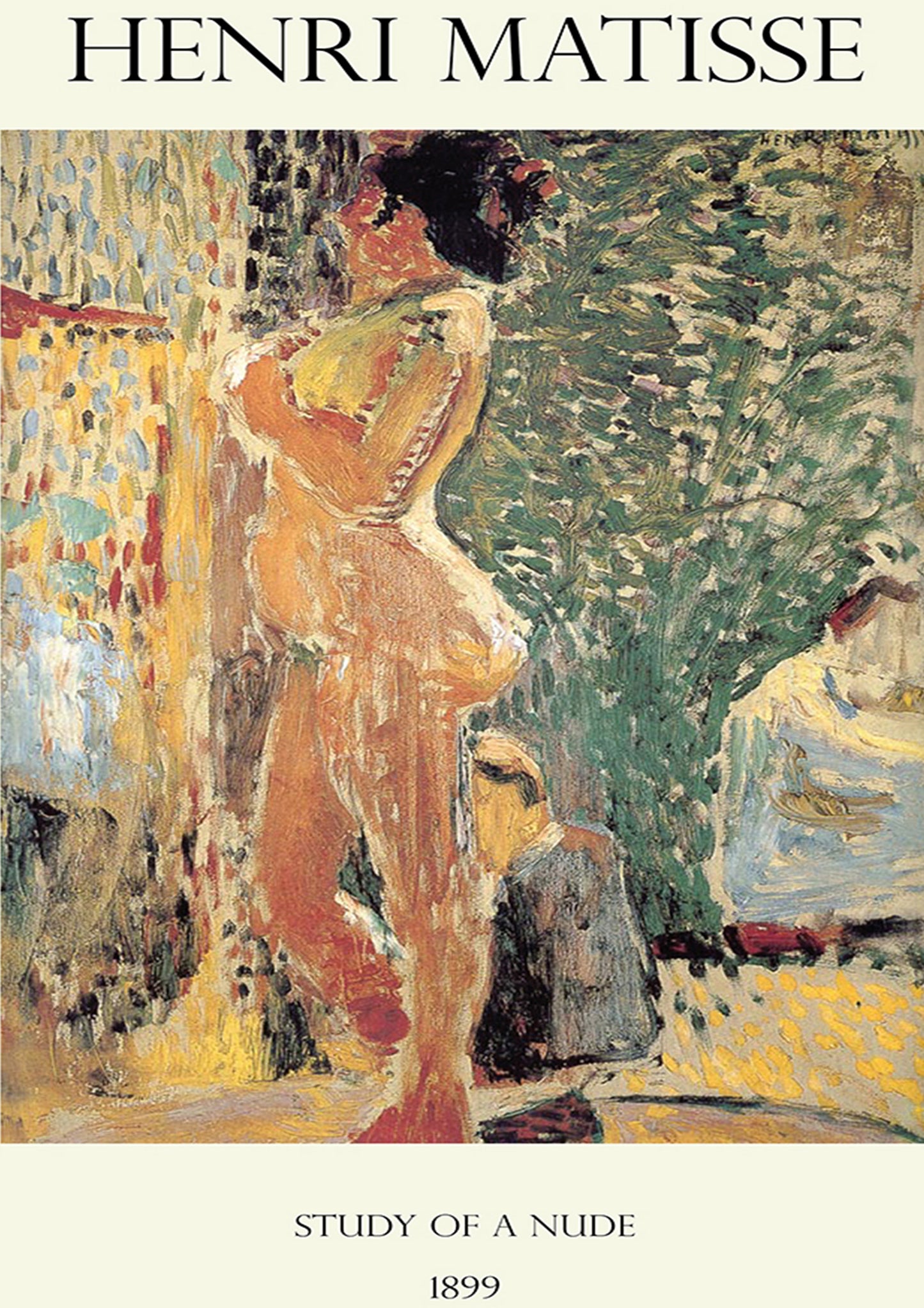 Study of a Nude By Henri Matisse Wall Poster