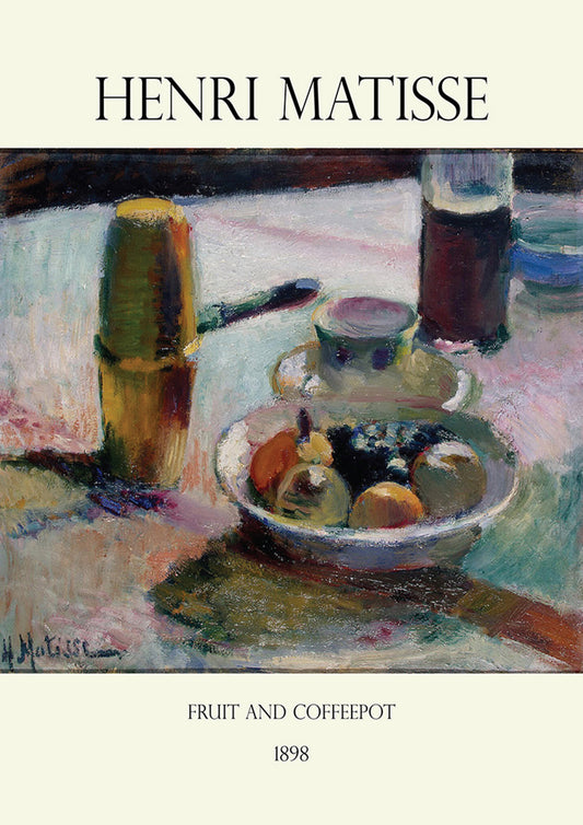 Fruit and Coffeepot by Henri Matisse Wall Poster