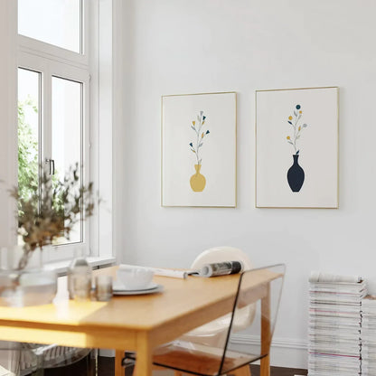 Mid Century Modern Wall Art Set of 3 Wall Frames