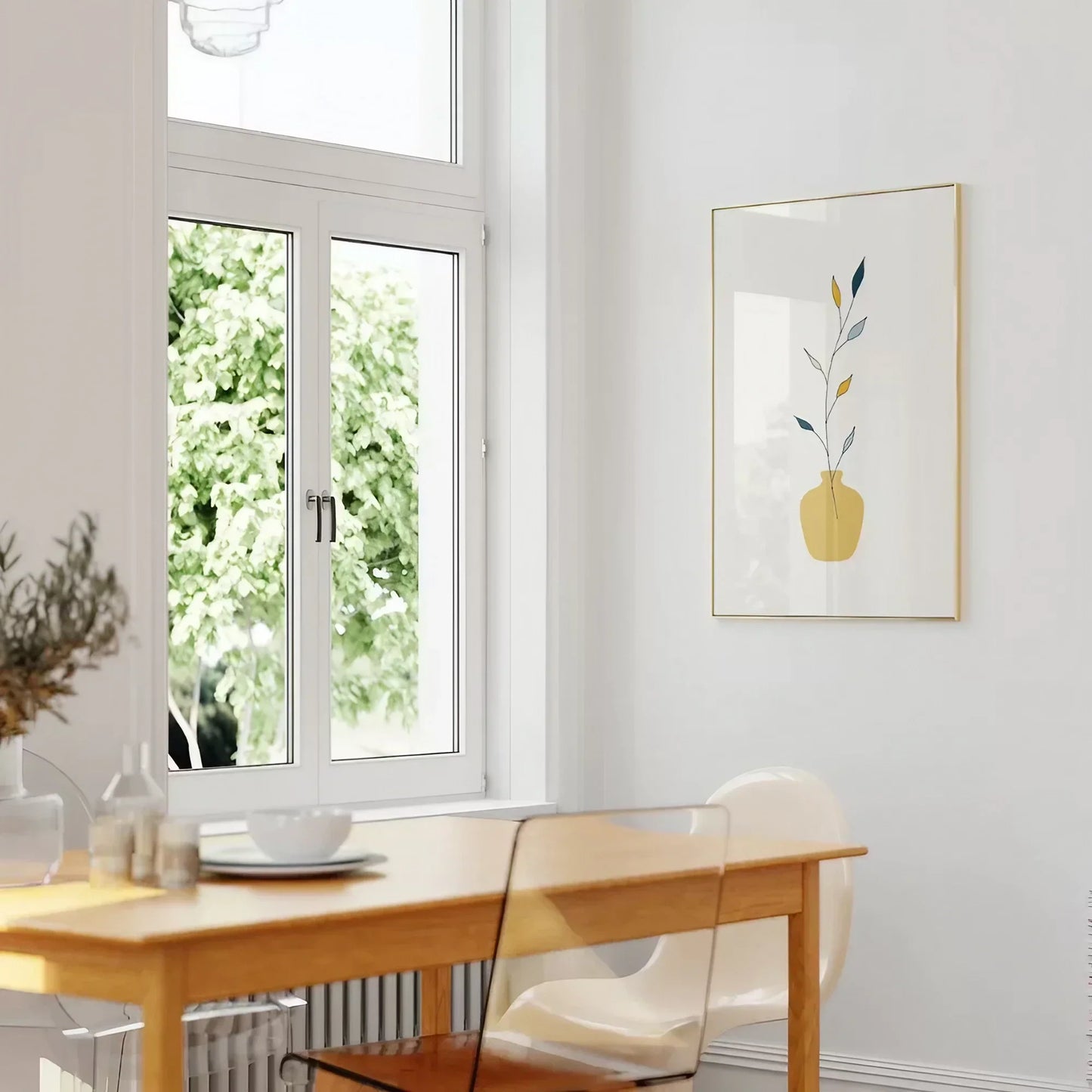 Mid Century Modern Wall Art Set of 3 Wall Frames