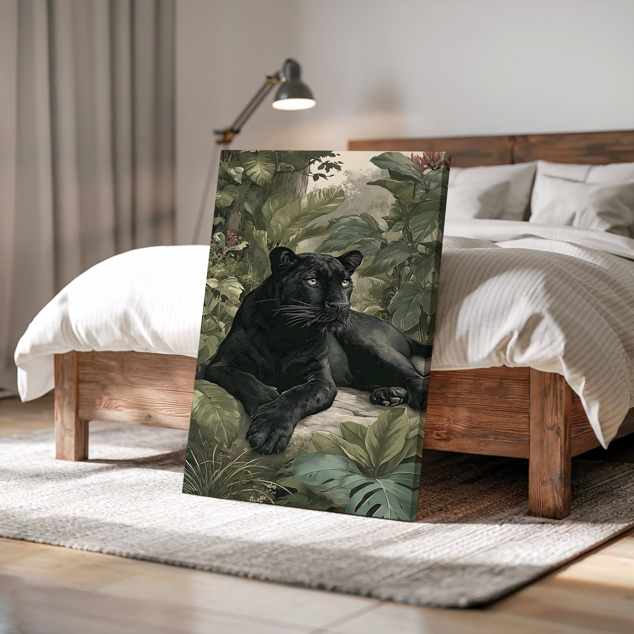 BLACK PANTHER IN JUNGLE