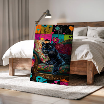BLACK PANTHER ON SOFA