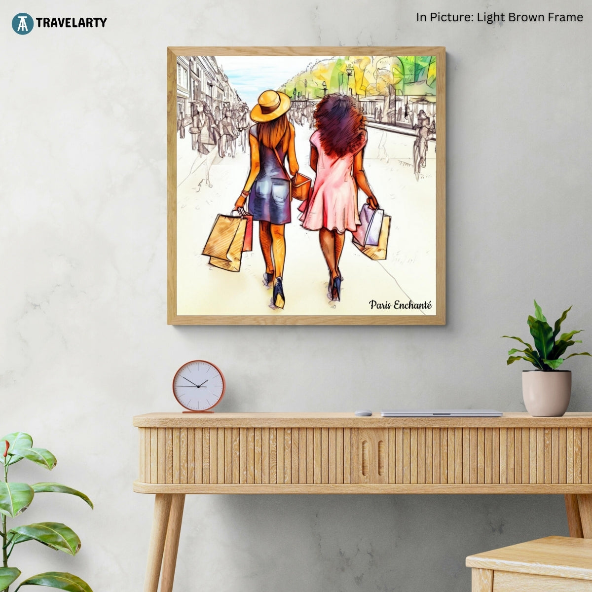 Let's Shop by Paris Enchanté (Framed Art Print)