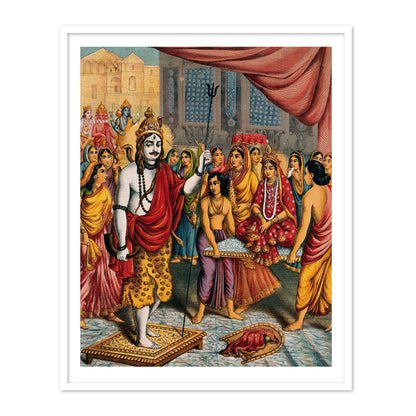Shiva Parvati Vivah by Raja Ravi Varma Wall Art