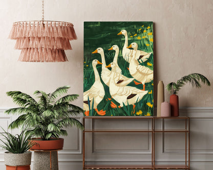 Chirpy Ducks Kids Wall Art Print