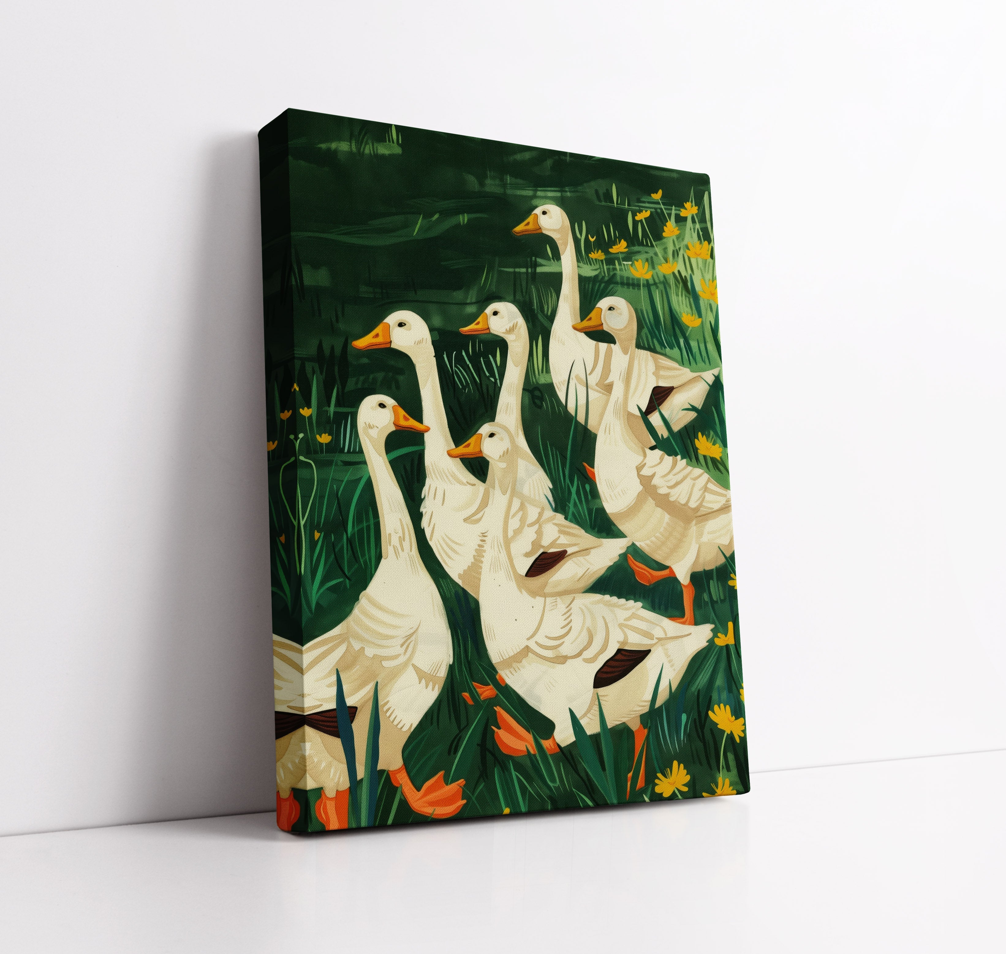 Chirpy Ducks Kids Wall Art Print
