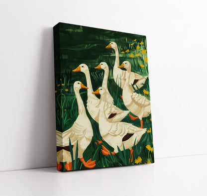 Chirpy Ducks Kids Wall Art Print