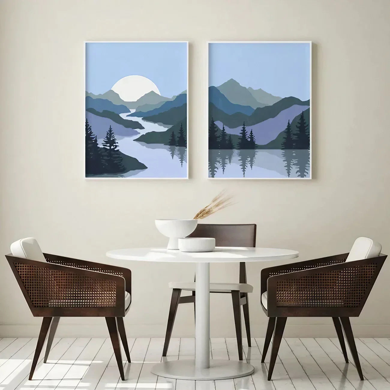 Blue Mountains Set of 2 Wall Frame