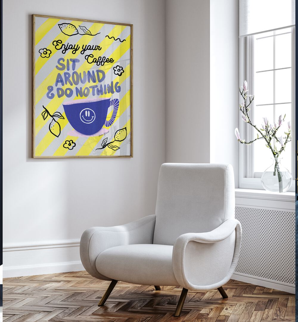 ENJOY COFFEE  , QUOTES AND TYPOGRAPHY POSTERS