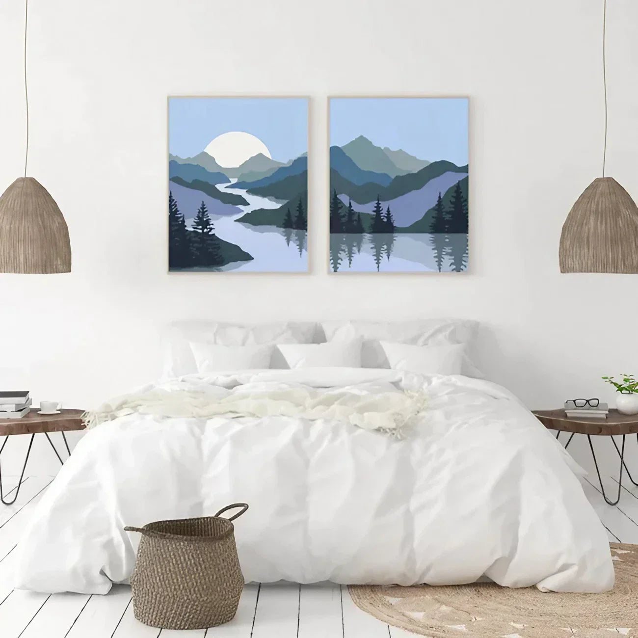 Blue Mountains Set of 2 Wall Frame