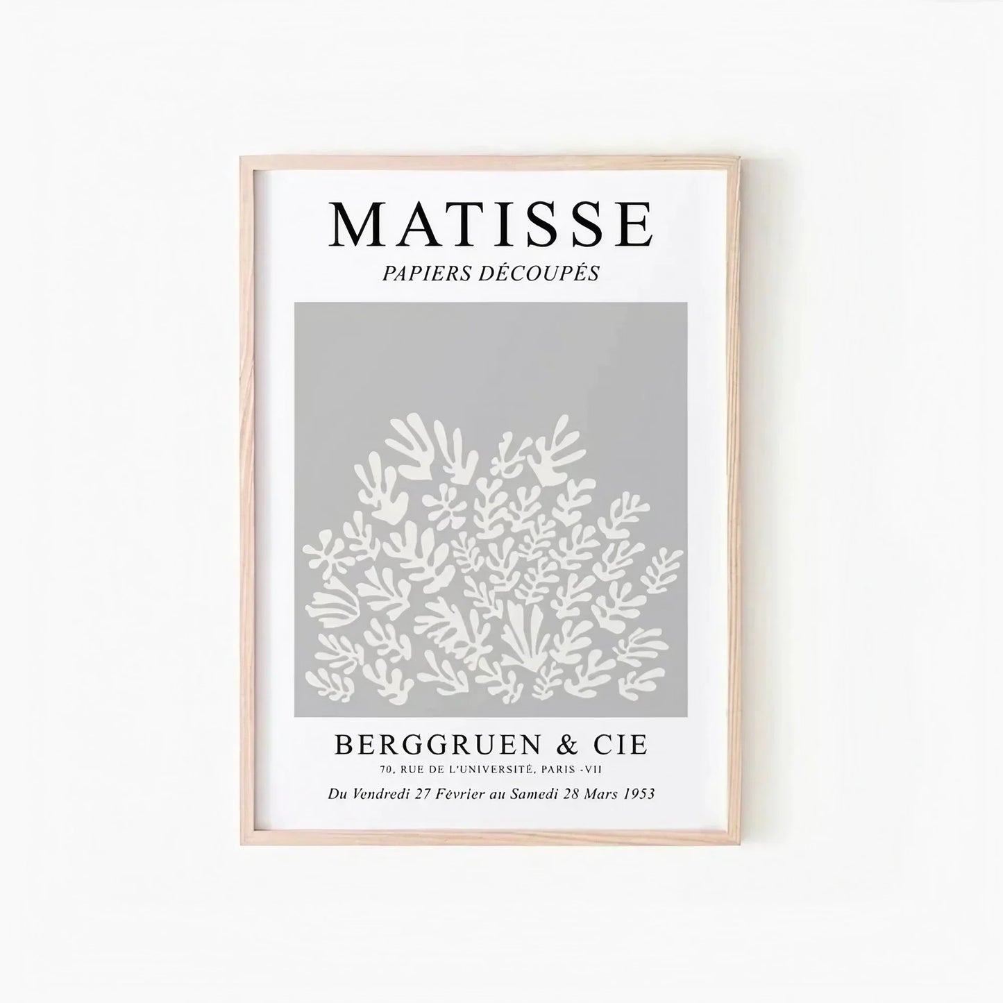 Beige Grey Black Matisse Gallery Wall Frame Set of 3