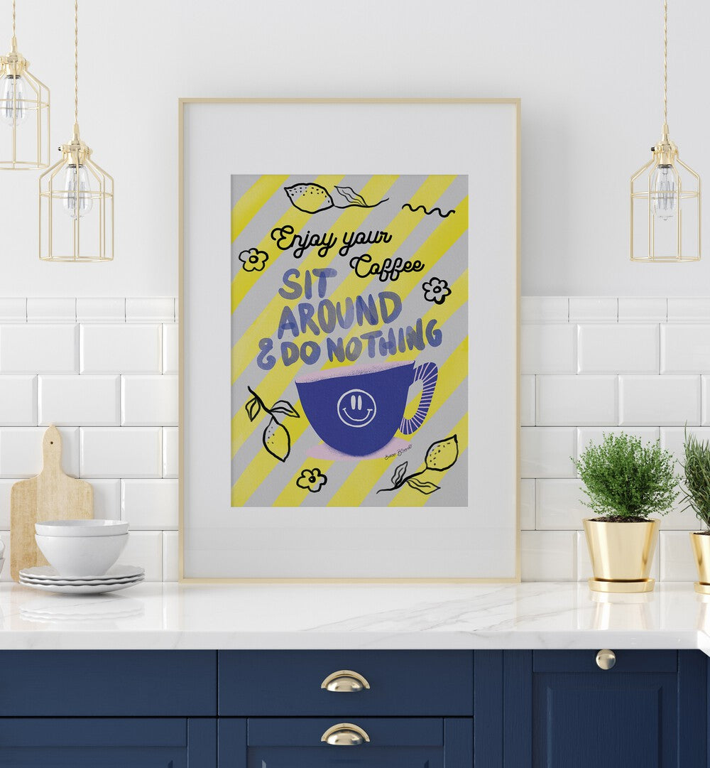 ENJOY COFFEE  , QUOTES AND TYPOGRAPHY POSTERS